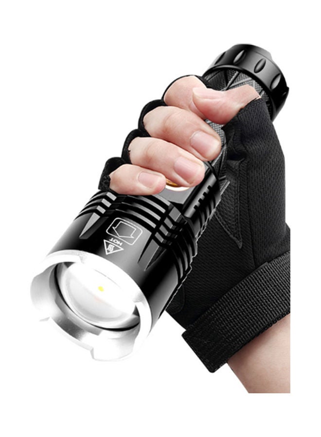 Type-C Charge Telescopic Zoom Multi-Function Flashlight Black 16x4.8x3.8cm - Image 3