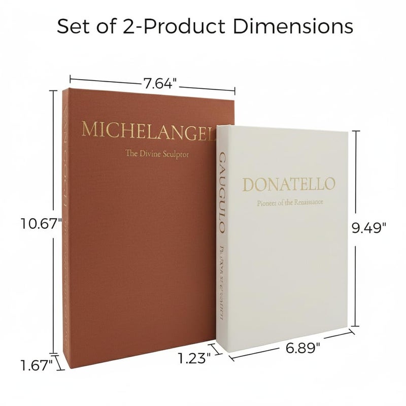 Fveuc Aesthetic Faux Books for Home Decor (Set of 2) - Decorative Book Boxes with Hidden Storage - Ideal for Coffee Table, Living Room, Entryway & Bookshelf - Beige/Terracotta Linen - Image 5