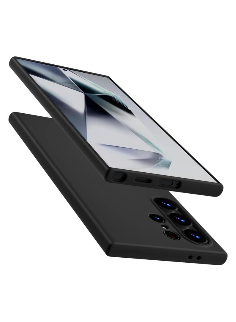 إكس ليفيل حافظة X-level لهاتف Samsung Galaxy S24 Ultra مقاس نحيف للغاية ورفيعة للغاية من مادة TPU [سلسلة Guardian] غطاء خلفي للهاتف S24 Ultra خفيف وواقي بطبقة نهائية غير لامعة ومضادة للصدمات - أسود - Image 1