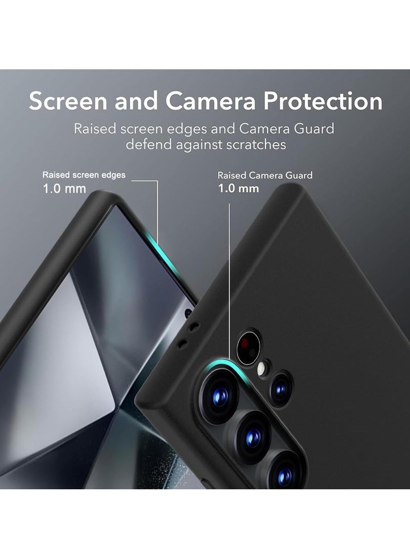 إكس ليفيل حافظة X-level لهاتف Samsung Galaxy S24 Ultra مقاس نحيف للغاية ورفيعة للغاية من مادة TPU [سلسلة Guardian] غطاء خلفي للهاتف S24 Ultra خفيف وواقي بطبقة نهائية غير لامعة ومضادة للصدمات - أسود - Image 4