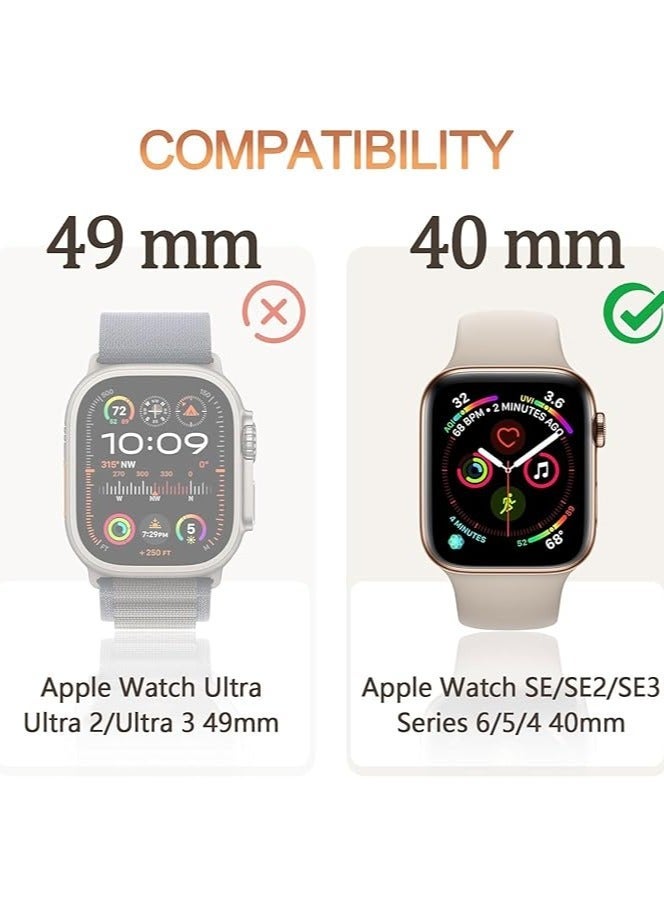 HablTech Protective Case Compatible with Apple Watch SE 3/SE 2/SE 40mm Case with Tempered Film Screen Protector for iWatch Series 6/5/4 40mm Full Protective Hard PC Bumper Touch Sensitive HD Screen Cover - Image 2