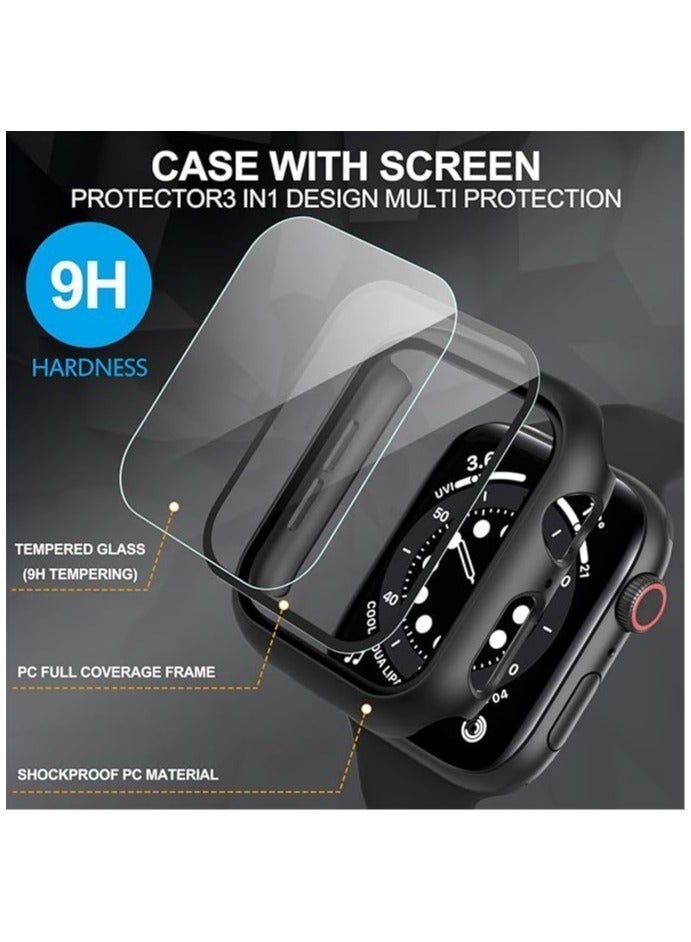 HablTech Protective Case Compatible with Apple Watch SE 3/SE 2/SE 40mm Case with Tempered Film Screen Protector for iWatch Series 6/5/4 40mm Full Protective Hard PC Bumper Touch Sensitive HD Screen Cover - Image 5