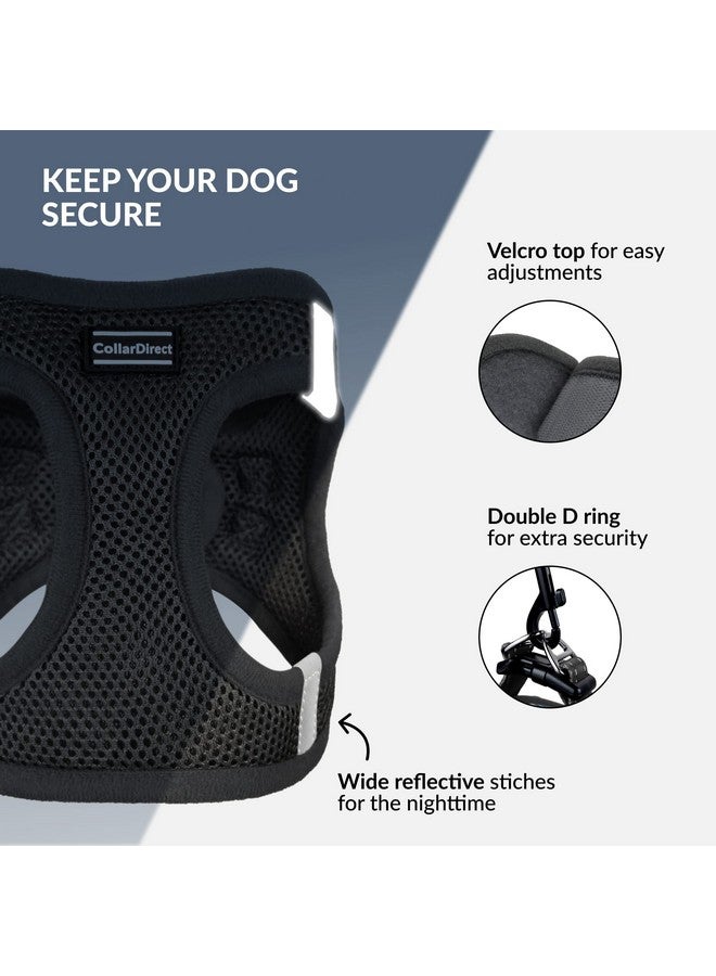 CollarDirect Step-in Reflective Dog Harness - Any Weather Air Mesh for Small and Medium Dogs Easy to Put On and Off (Size XS, Black) - Image 3