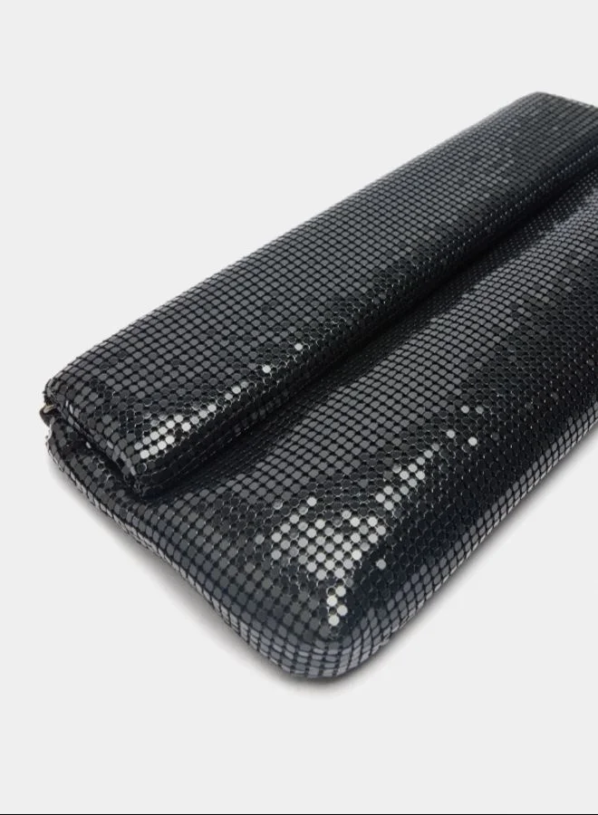 بارفوا حقيبة حفلات من القماش الشبكي