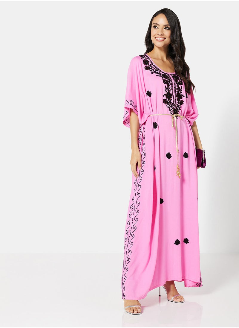 ARABIAN CLOSET EMBROIDERED KAFTAN  - Image 3