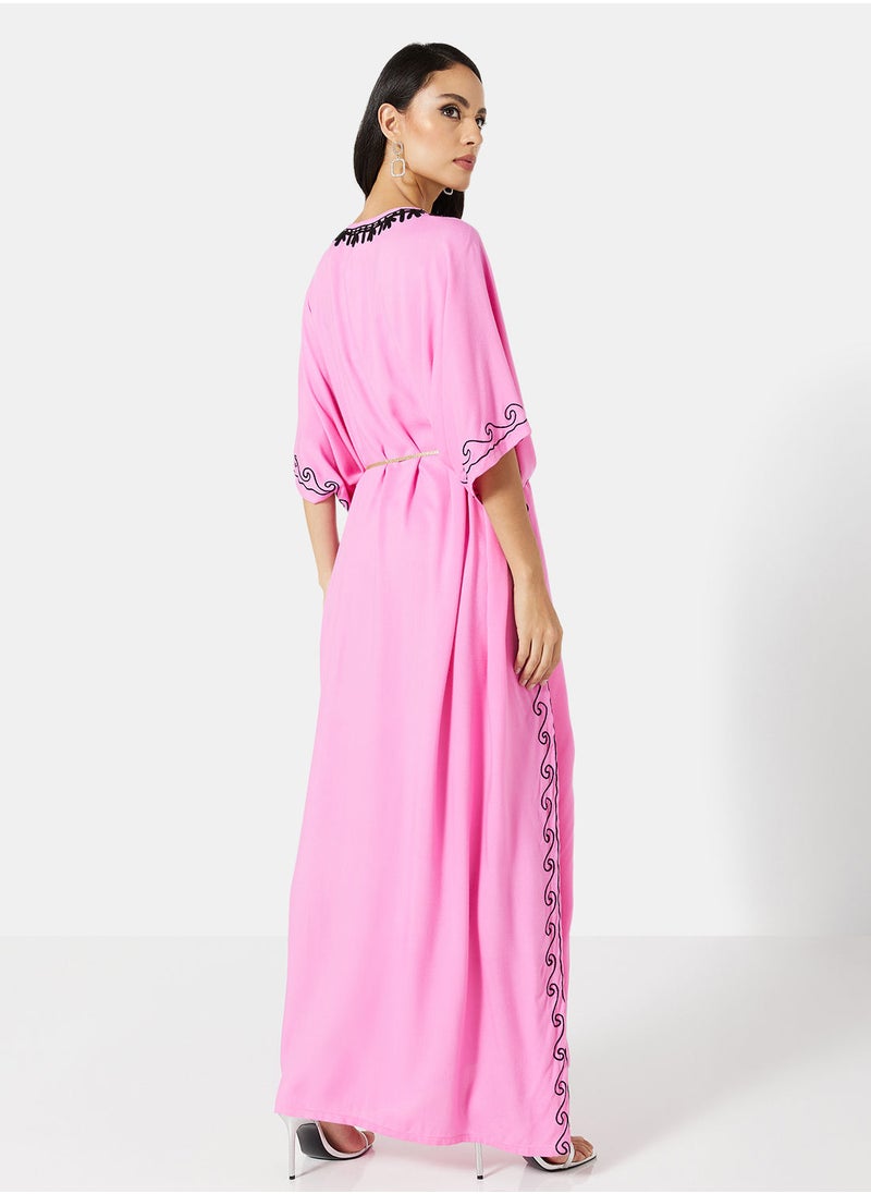 ARABIAN CLOSET EMBROIDERED KAFTAN  - Image 2