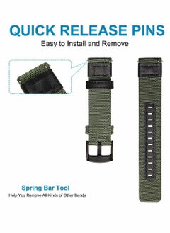 Y&D 20mm Nylon Strap Compatible for Samsung Galaxy Watch 4 40mm 44mm/ Classic 42mm 46mm  - Image 4