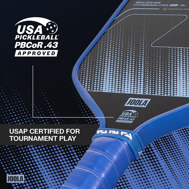 JOOLA Hyperion 16mm Carbon Fiber Pickleball Paddle - CAS Surface Technology - Control & Power Paddle for Faster Swings - USAP Approved - Aero Curve Design - Feel-Tec Pure Grip - NFC Chip Enabled - Image 4