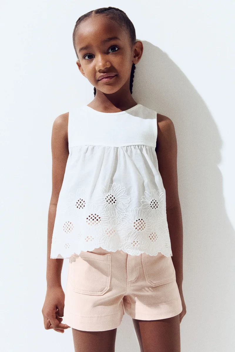 اتش اند ام شورت من التويل القطني