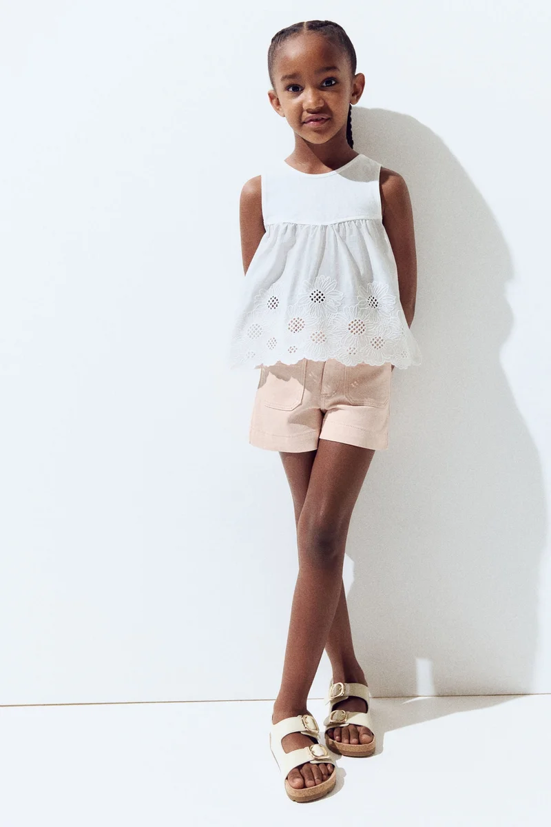 اتش اند ام شورت من التويل القطني