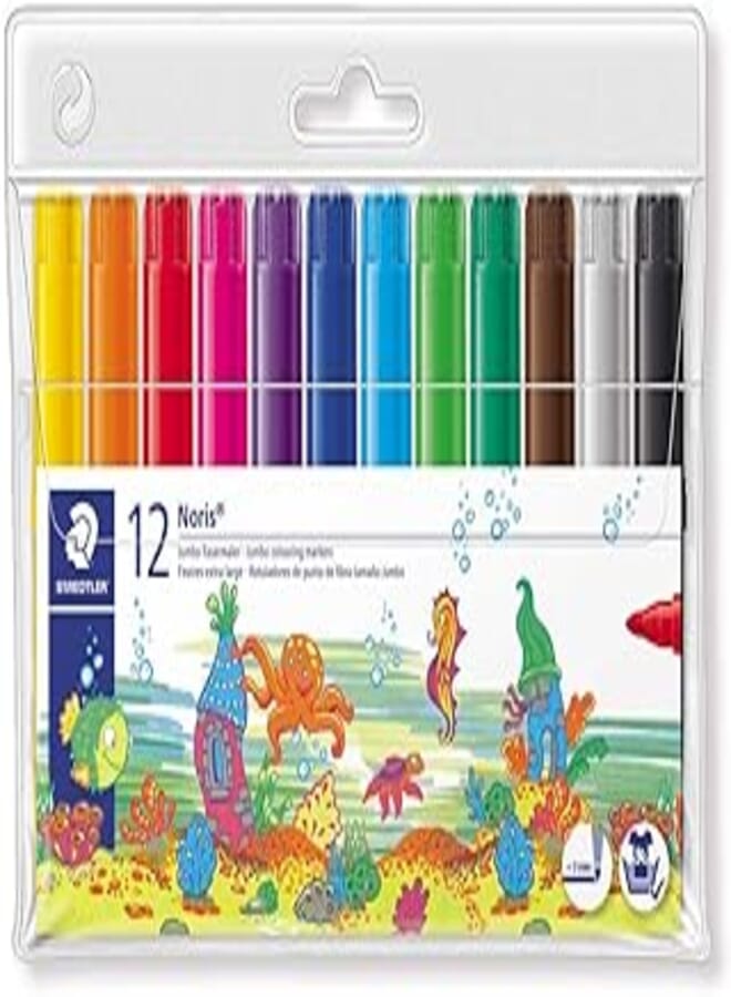 Staedtler 340 wp20 noris club high quality fibre tip pen 1.0mm set of 20 pcs. - multi color