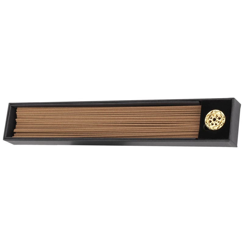 Incense Stick: Sandalwood & Agarwood, Original Plant Powder, Safe Healthy - Air Purifying, Stress Relieving, Sleep Enhancing Aromatherapy Incense for Meditation, Yoga & Indoor Relaxation - Image 1