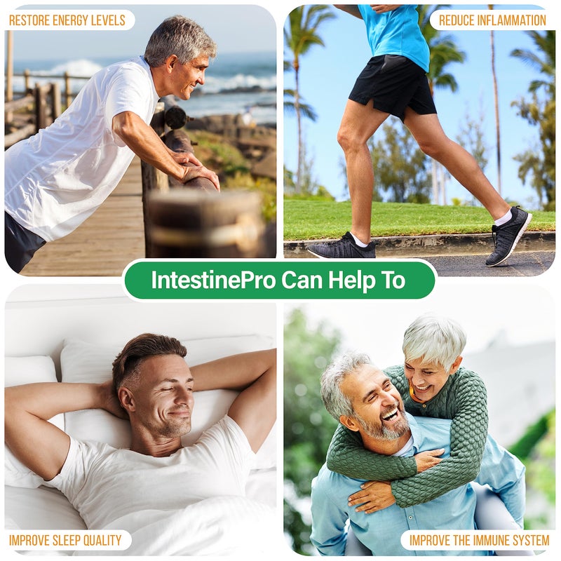 Teraputics IntestinePro دعم الأمعاء للبشر مع الشيح غير المعدل وراثيًا، الجوز الأسود، الإخيناسيا + 15 مكونًا متميزًا آخر، 60 كبسولة نباتية - Image 2