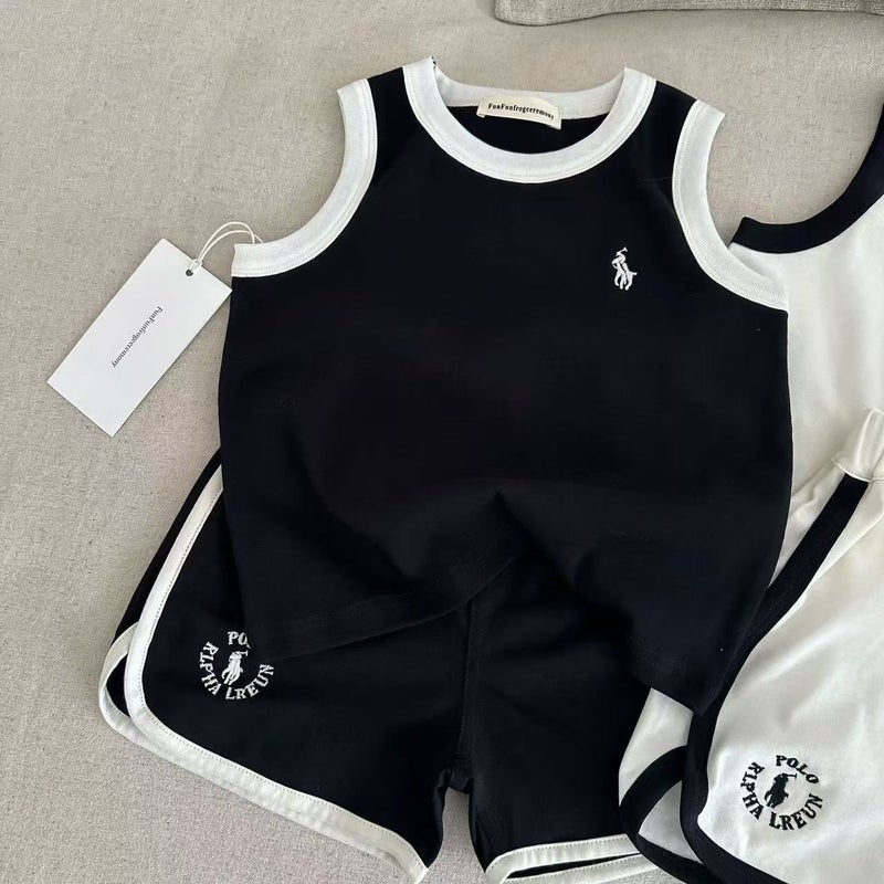 Children'S Sports Suit Men'S Thin 2025 Summer Baby Vest Basketball Clothing Children'S Shorts Two-Piece Women'S Breathable - Image 5