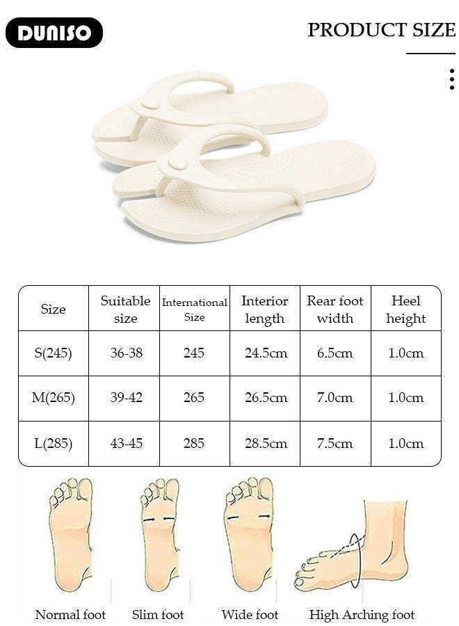 DUNISO Foldable Flip Flops For Men And Women,Slim Flip Flop Slipper, Casual Flat Sandals for travel, Lightweight and Comfortable Walking Sandal,Summer Beach Quick-Dry Flat Sandals  - Image 4
