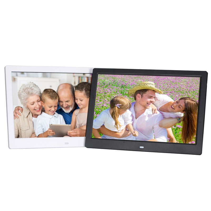 Insert U Disk Sd Card Loop Play Picture Video Advertising Machine Calendar Alarm Clock 12 Inch Electronic Po Album Digital Po Frame - Image 4