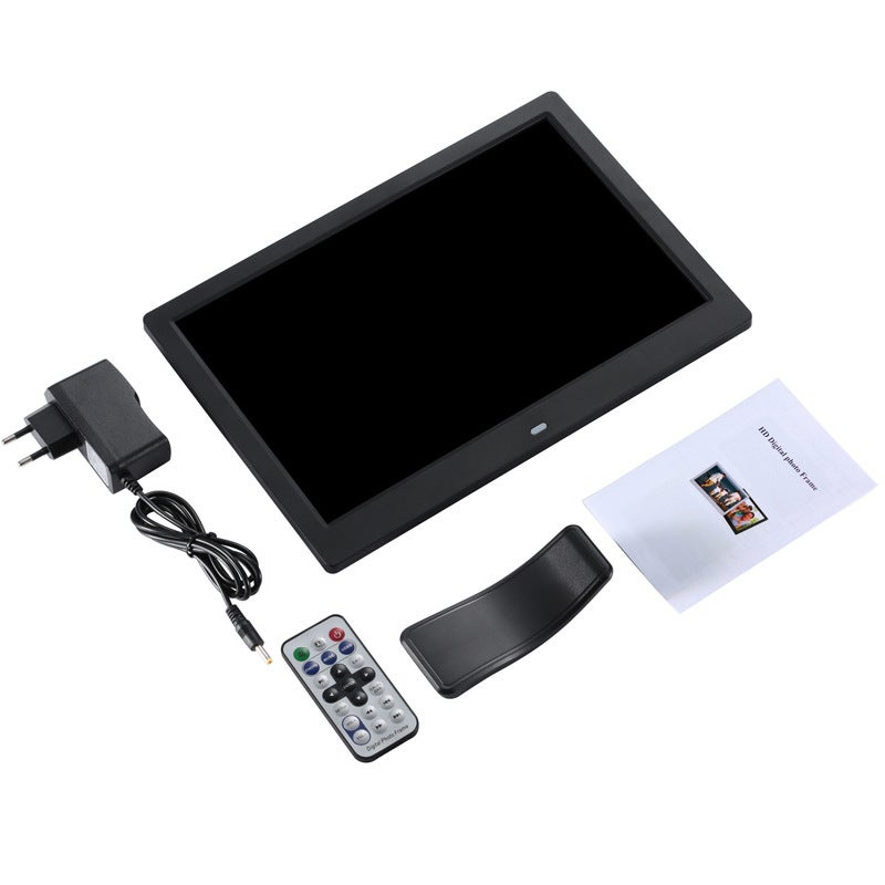 Insert U Disk Sd Card Loop Play Picture Video Advertising Machine Calendar Alarm Clock 12 Inch Electronic Po Album Digital Po Frame - Image 5