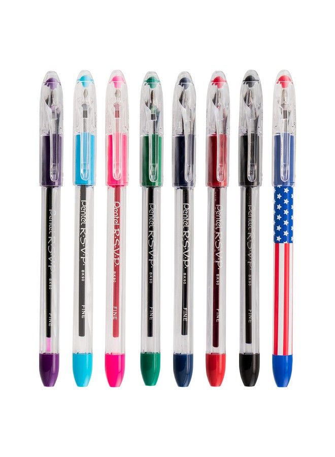 Pentel R.S.V.P. Ballpoint Pen Fine Line Red Ink 2 Pack (Bk90Bp2B) - Image 5