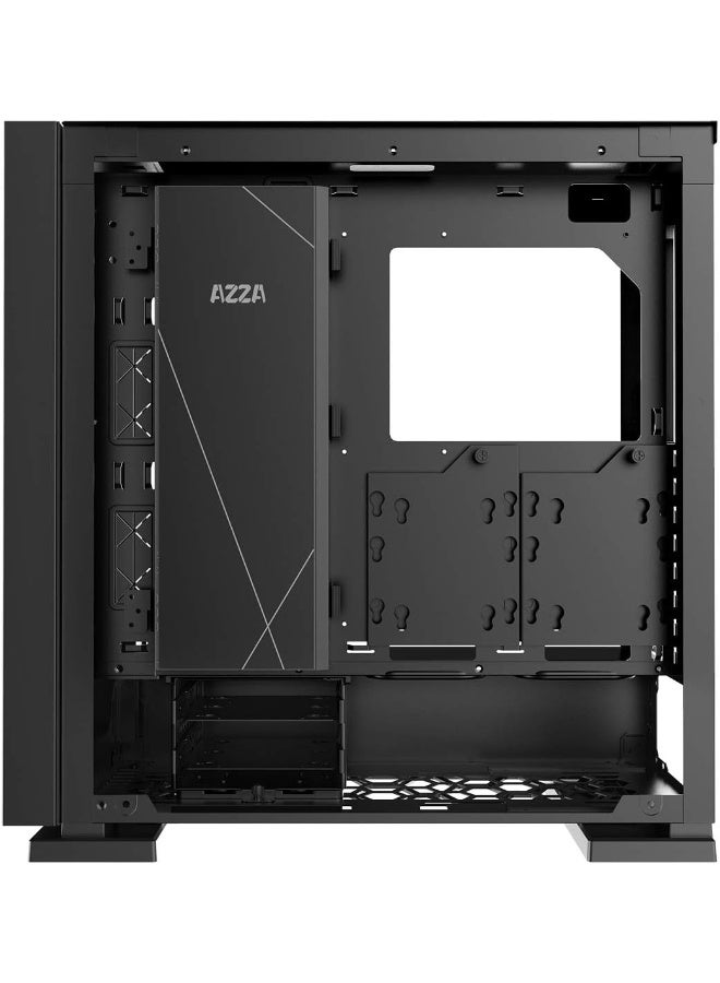 Azza CSAZ-7000B Zircon Full Tower PC Case - Black - Image 5