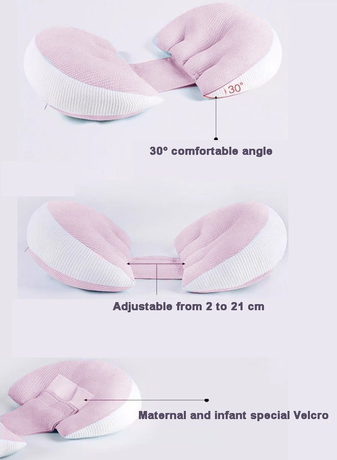 Pregnancy Sleep Pillow Pregnant Pregnancy Pillow Support Pregnancy Pillow Feeding Baby Side Sleeping Pillow Adjustable And Removable Portable For Supporting Back Abdomen Back Hips Legs - Image 4