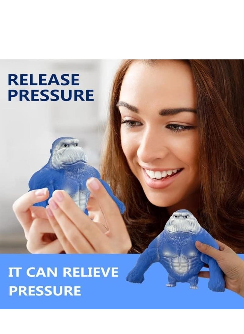 MAGIC VAULT Monkey Stress Balls, Squishy Monkey Decompress and Squeeze Stress Toy, Squishy Fidget Toys Gorilla Toy Stress Relief Toy Autism Sensory Toys for Kids Party Favors (4pcs)  - Image 5