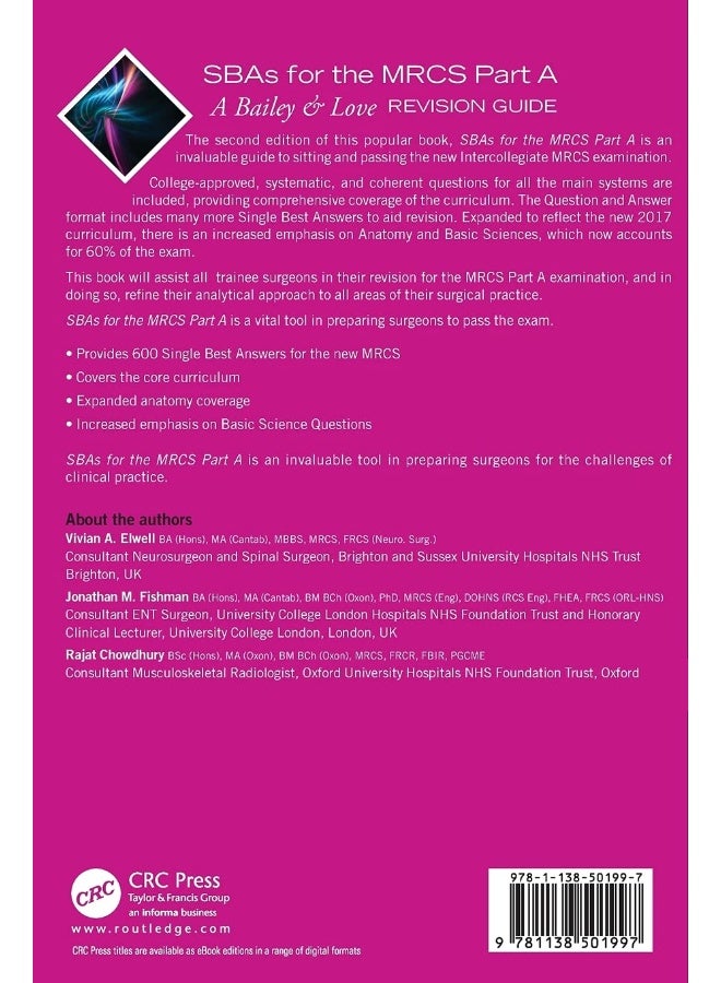 SBAs for the MRCS Part A: A Bailey & Love Revision Guide  - Image 2