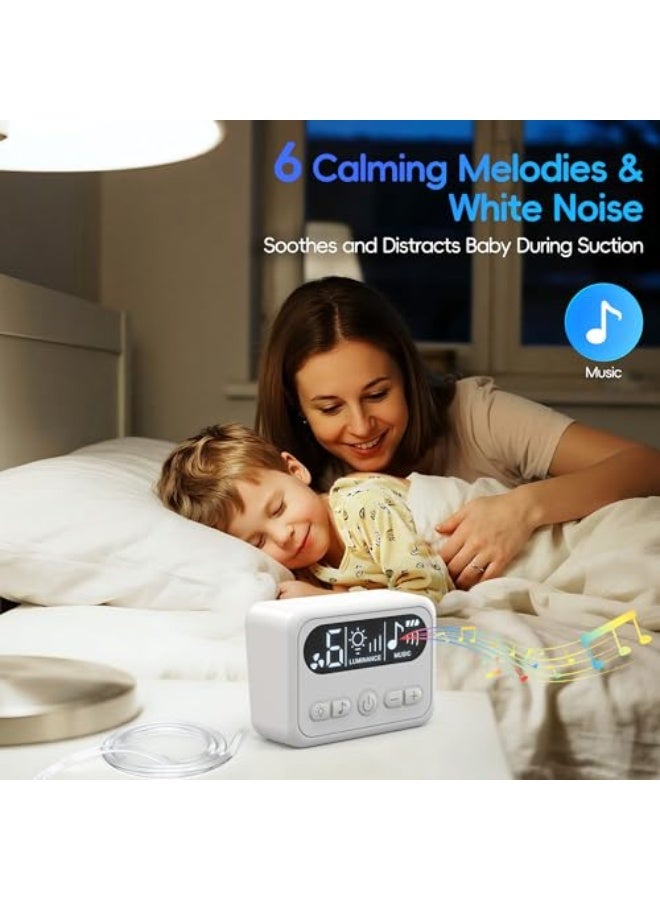 مدكودس م吸اطير أنف للأطفال من مدكودز، جهاز شفط أنف بمستوى جودة المستشفى مع 9 مستويات للشفط، مصباح ليلي ووظيفة تهدئة بواسطة أغاني الأطفال، شفاط أنف كهربائي للأطفال - Image 4