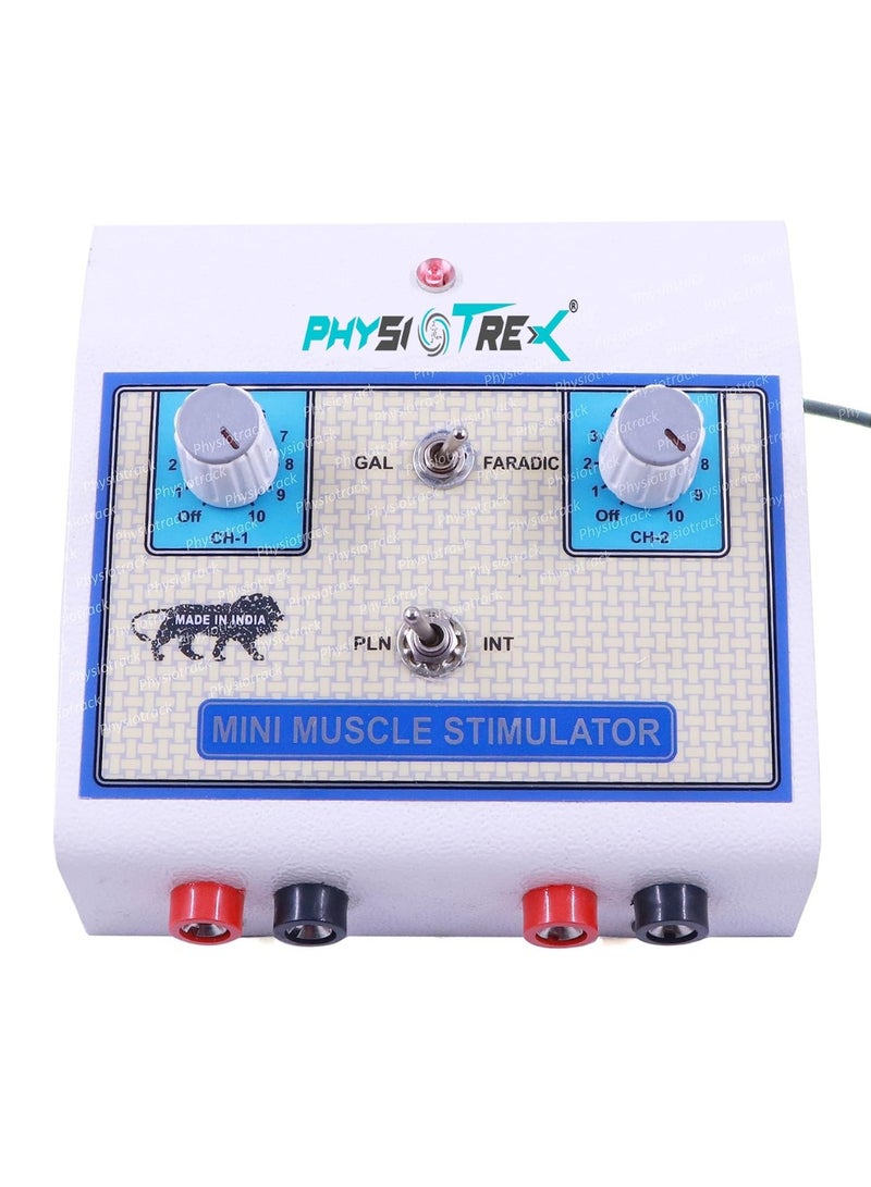 PHYSIOTREX جهاز PHYSIOTREX® المتطور والمصغر لتحفيز العضلات (وحدة علاجية محمولة بقناتين) – مخصص للعلاج الطبيعي وتخفيف الألم وإعادة تأهيل العضلات – يتضمن 4 وسادات علاجية وضماناً لمدة عام (بمواصفات طبية احترافية). - Image 4
