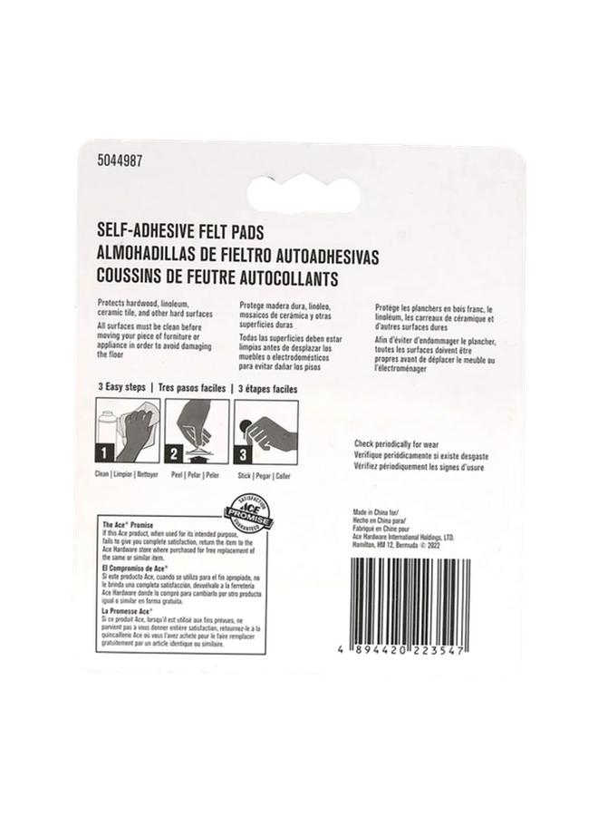 ACE 20-Piece Self-Adhesive Heavy-Duty Round Protective Felt Pads Beige 1.9cm - Image 2