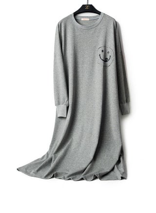 Sleep Dress for Women Sleeping Skirt Girl Long Sleeved Knitted Cotton Thickened Plush Cartoon Cute and Wearable Women's Home Nightgown(Grey) - pzsku/Z3EDFF9975FB3D7858648Z/45/_/1699933603/24945a15-65d1-40b8-978e-1e75e821c0dc