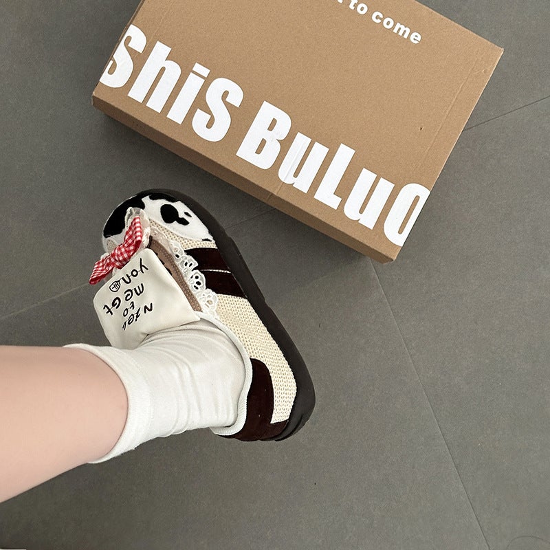Women's Low Top Sneaker German Trainer Style - Image 3
