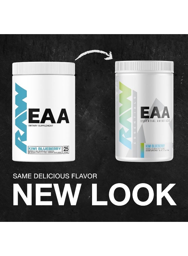 RAW EAA Essential Amino Acids Powder Supplement | Maximize Protein Synthesis, Build Lean Muscle Mass | Increase Strength, Endurance, Recovery | BCAA Energy Supplement | Kiwi Blueberry (25 Servings) - Image 2