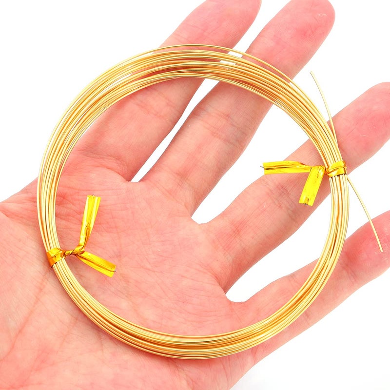 BEADIA 18K Gold Plated Wire 0.7mm 5 Meters Bead Cord for Bracelet Necklace Charm Beading Jewelry Making Findings - Image 3