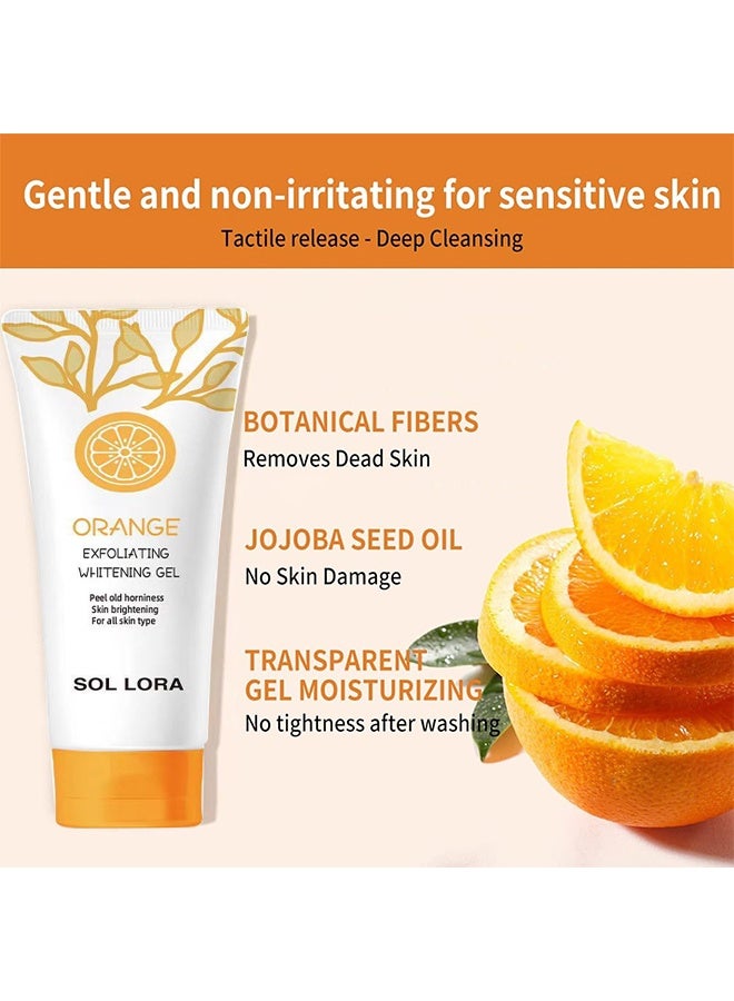 صول لورا جيل تقشير وتفتيح البرتقال، جيل تنظيف وتقشير لطيف، يقشر الجلد بلطف، يرطب ويُفَتِّح البشرة، يحسن حالة البشرة، ينظف المسام بعمق، يزيل الرؤوس السوداء ويرطب البشرة، مناسب لجميع أنواع البشرة، جيل تقشير 50 جرام - Image 3