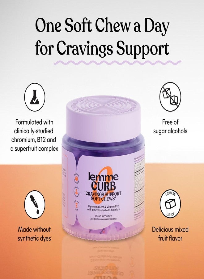 Lemme Curb Cravings Soft Chews - Manage Appetite, Support Metabolism & Lean Body w/Clinically Studied Chromium, Gymnema & B12 for Healthy Weight Management, Mixed Berry - Image 2
