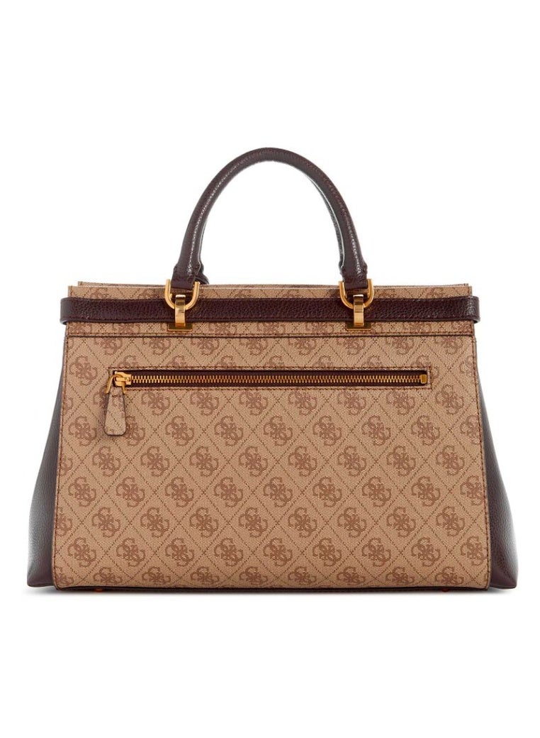 GUESS Sestri Logo Womens NOELLE Shoulder Handbag Camera bag Brown - Image 4