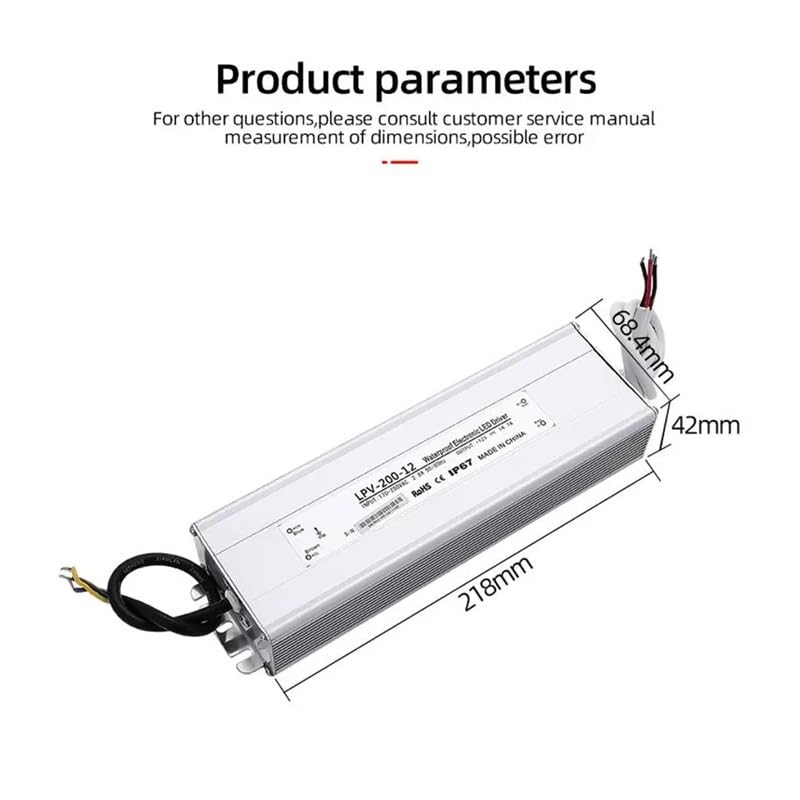LPV 200W 12V 24V 36V 48V Outdoor LED Driver Power Supply 24V 8 3A 220V Aluminum Case - Image 5