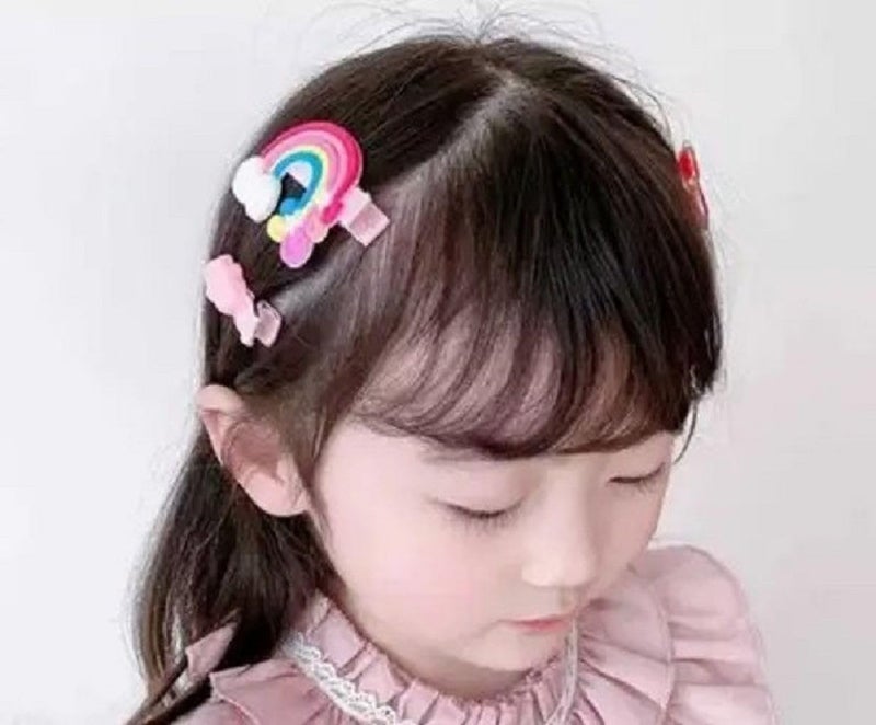 GLAMEZONE إكسسوارات شعر للبنات الصغيرات، مشابك شعر، مشبك صغير، رباط مطاطي (مجموعة) - 007 - Image 3