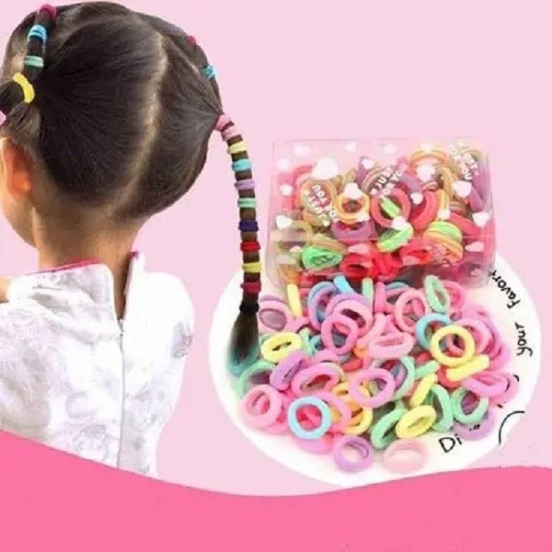 GLAMEZONE إكسسوارات شعر للبنات الصغيرات، مشابك شعر، مشبك صغير، رباط مطاطي (مجموعة) - 007 - Image 4