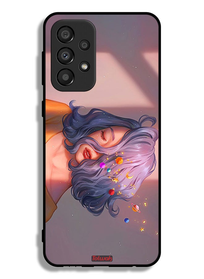 Tolwak Samsung Galaxy A33 5G Protective Case Cover Girl And Space Art - Image 1