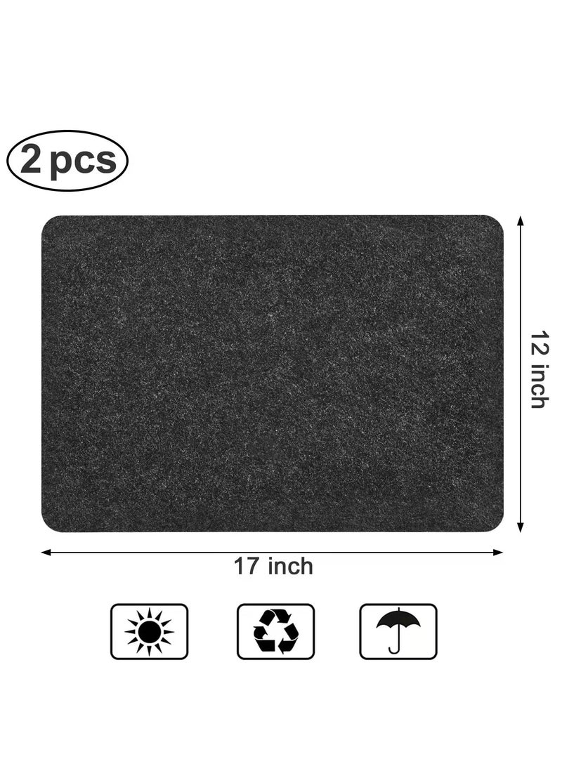 2PCS Heat Resistant Mat for Air Fryer  Kitchen Appliances - Non-Slip Countertop Protector for Oven, Blender, Microwave - Image 3
