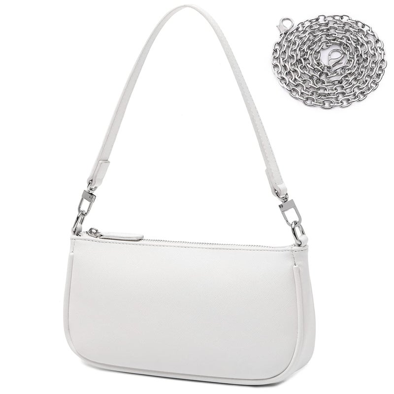 lapsting Women Small Shoulder Bag Mini Purse Womens Crossbody Clutch Purses 90s Y2k Bags Large White - Image 5