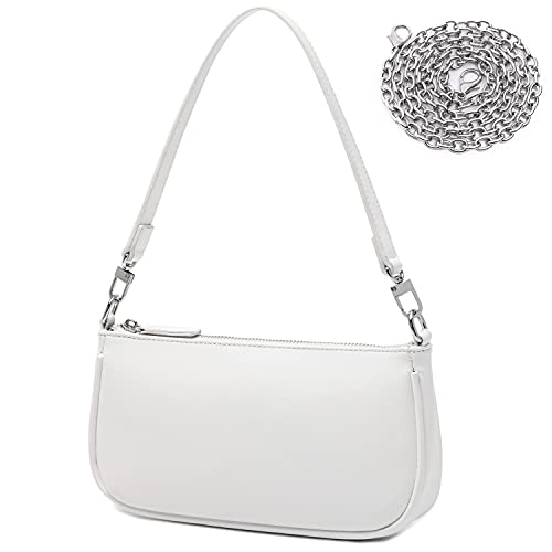 lapsting Women Small Shoulder Bag Mini Purse Womens Crossbody Clutch Purses 90s Y2k Bags Large White - Image 1