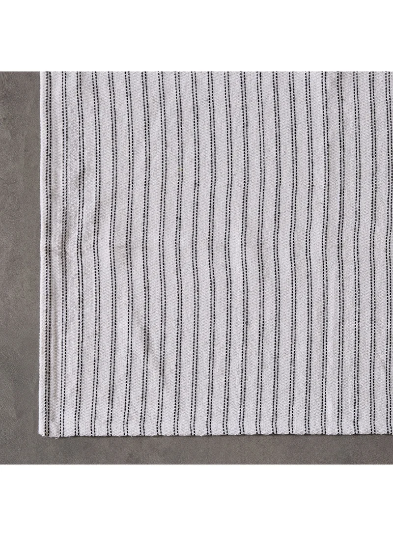 Home Box Allan Snow Recycled Cotton Dhurrie 80 x 50 cm