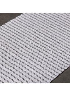 Home Box Allan Snow Recycled Cotton Dhurrie 80 x 50 cm  - Image 3