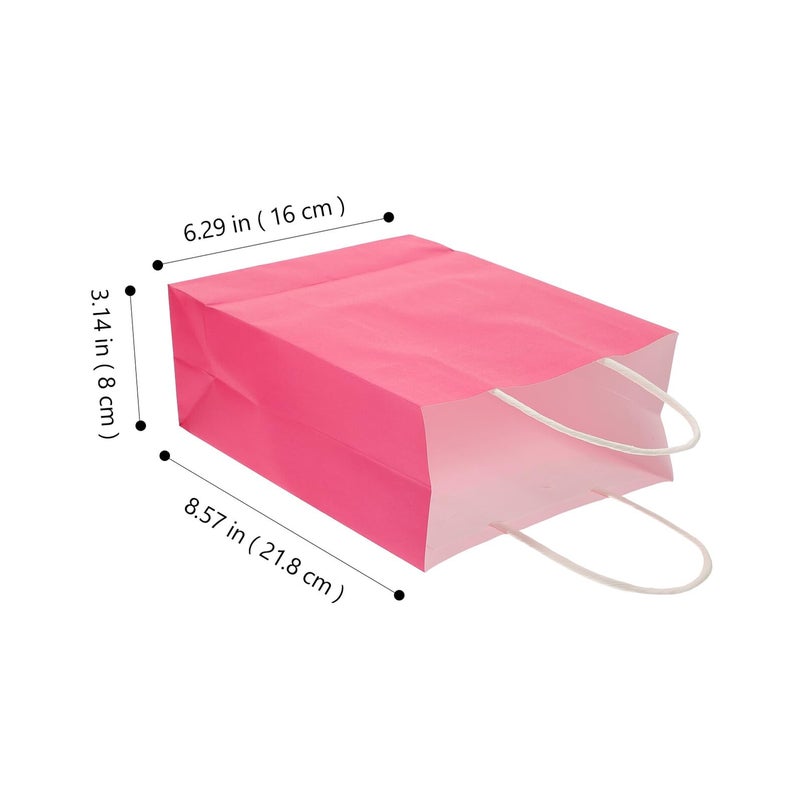 12 Colorful Paper Bags With Handles For Party Candy Presents Retail Packaging - Image 3