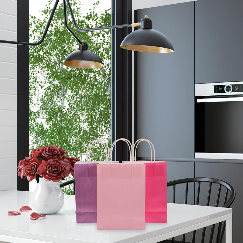 12 Colorful Paper Bags With Handles For Party Candy Presents Retail Packaging - Image 4