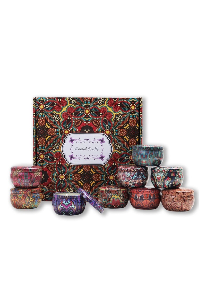 جنرال مجموعة من 9 شموع معطرة، شموع معطرة بيتية مبتكرة، مجموعة شموع معطرة من الصفائح الصويا  - Image 1