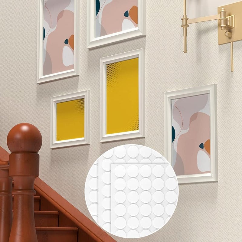 THECLOUDMALL ® Transparent Double-Sided Tape Stickers, Round Acrylic No Traces Adhesive Sticker Creative Super Sticky Waterproof Small Stickers for Decoration, Pack of (3) - Image 4