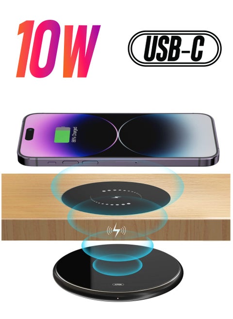 Invisible Wireless Charger Hidden Long Distance Wireless Phone Charger Under Desk 10W Charging Pad for iPhone 14 13 Series and Galaxy S20 S10 Series